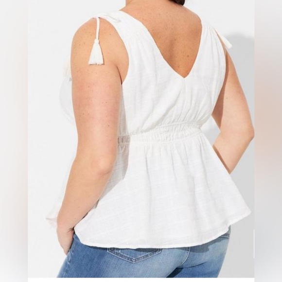 Torrid Window Pane V-Neck Sleeveless Tank size 5X/28 - Picture 4 of 8